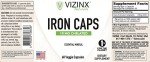 Vizinx Iron 18mg - 60 Veggie Caps