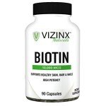 VIZINX Biotin 10,000 MCG for Skin, Hair, Nails
