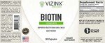 VIZINX Biotin 10,000 MCG for Skin, Hair, Nails