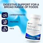 TriEnza Digestive Enzymes for Optimal Digestion - 180 Capsules
