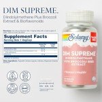 Solaray DIM Supreme 100mg | Menopause Support Supplement | 90 VegCaps