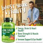 Male Energy Boosting Multivitamin - NATURELO 120 Capsules
