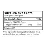 Thorne Copper Bisglycinate - 60 Capsules, Trace Mineral