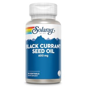 SOLARAY Black Currant Seed Oil 600mg Softgels - Healthy Skin, Hair, Joints