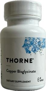 Thorne Copper Bisglycinate - 60 Capsules, Trace Mineral
