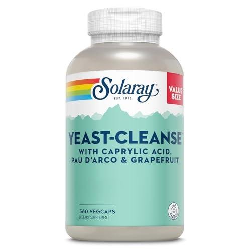 SOLARAY Yeast Cleanse Caps with Natural Ingredients, 60-Count