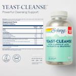 SOLARAY Yeast Cleanse Caps with Natural Ingredients, 60-Count