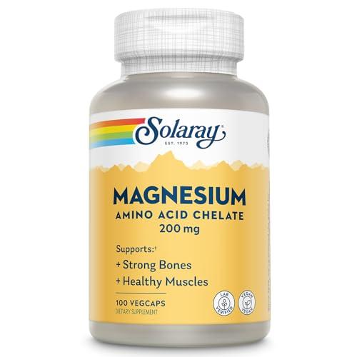 Solaray Magnesium Amino Acid Chelate Supplement for Health