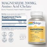 Solaray Magnesium Amino Acid Chelate Supplement for Health