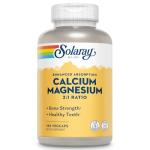 Solaray Calcium Magnesium AAC Capsules, 180 Count