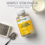 Solaray Calcium Magnesium AAC Capsules, 180 Count