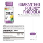 SOLARAY Rhodiola Root Extract 100 mg | Stress & Mood Support | 30ct