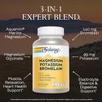 Solaray Magnesium & Potassium with Bromelain VegCaps