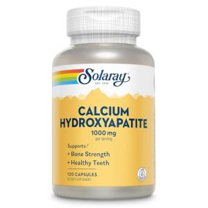 Solaray Calcium Hydroxyapatite 1000mg | Advanced Bone Support | 120 Capsules
