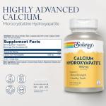 Solaray Calcium Hydroxyapatite 1000mg | Advanced Bone Support | 120 Capsules