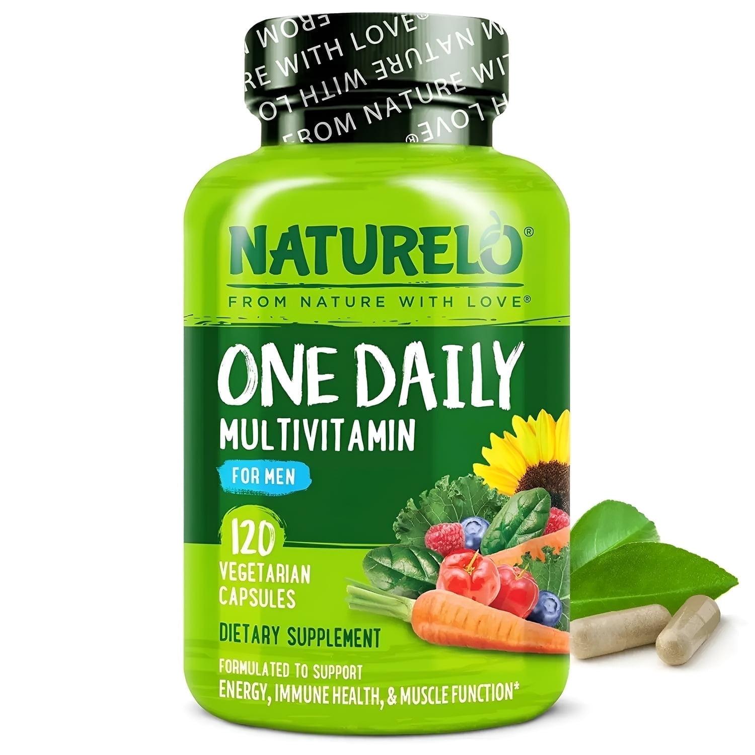 Male Energy Boosting Multivitamin - NATURELO 120 Capsules
