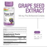 SOLARAY Grape Seed Extract 100mg for Cardiovascular Health