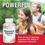 Solaray Magnesium Glycinate | Healthy Relaxation, Bone & Cardio Support