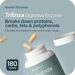TriEnza Digestive Enzymes for Optimal Digestion - 180 Capsules