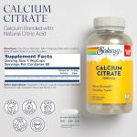 Solaray Calcium Citrate Complex - 1000mg - 275ct