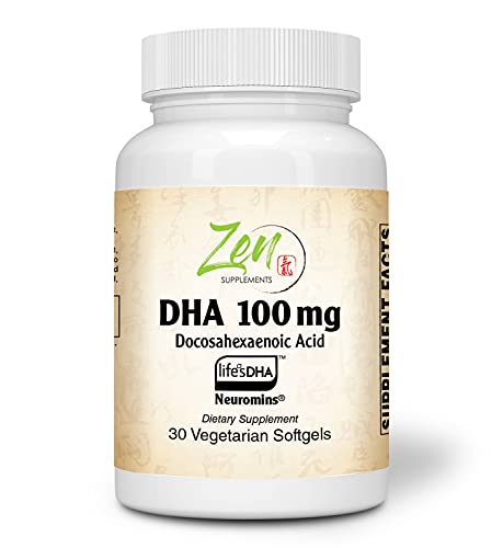 100mg Vegan Algae DHA Capsules for Eye & Heart Health