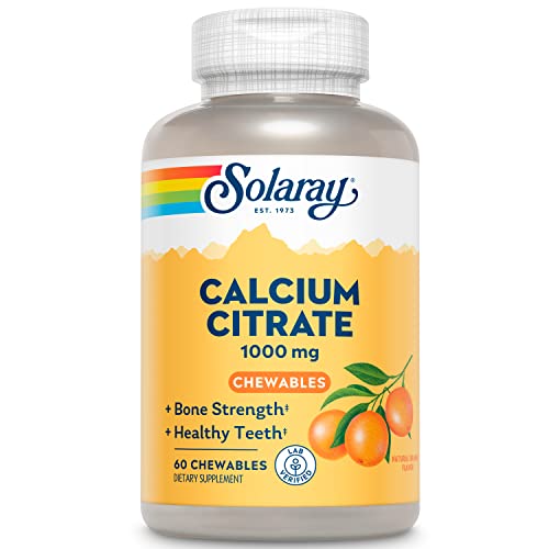 Solaray Calcium Citrate 1000 mg Chewables for Bone Support