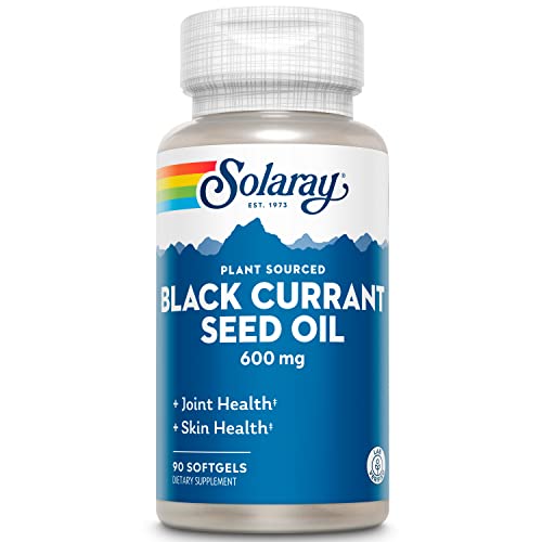 SOLARAY Black Currant Seed Oil 600mg Softgels - Healthy Skin, Hair, Joints