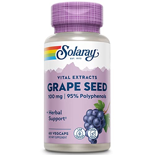 SOLARAY Grape Seed Extract 100mg for Cardiovascular Health