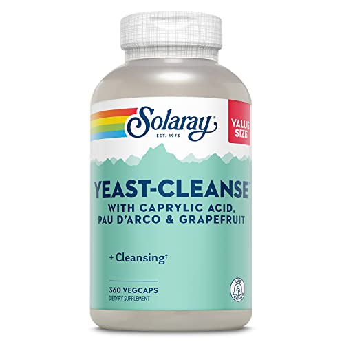 SOLARAY Yeast Cleanse Caps with Natural Ingredients, 60-Count