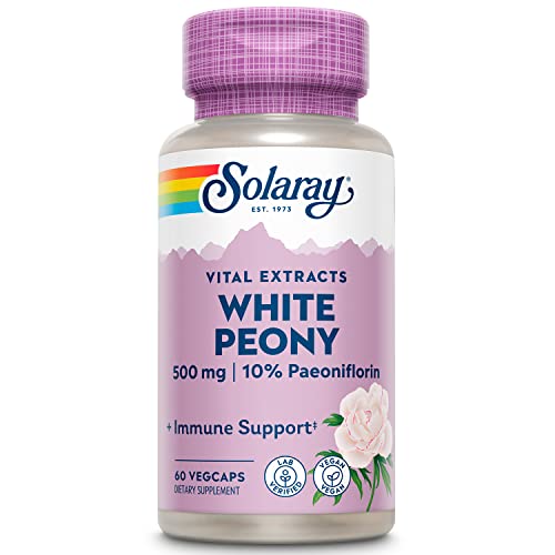 SOLARAY White Peony Root Extract VegCaps - 60 Count