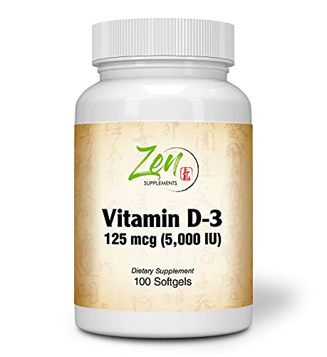 Vitamin D-3 5000 IU Softgel for Optimal Health