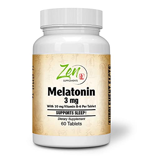 Sleep Support: Melatonin 3mg with B-6 - Herbal Remedy