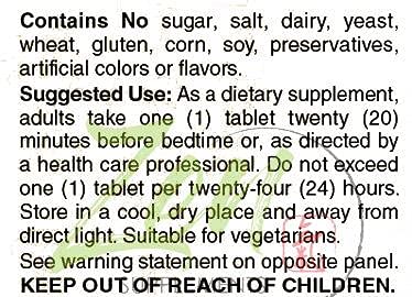 Sleep Support: Melatonin 3mg with B-6 - Herbal Remedy