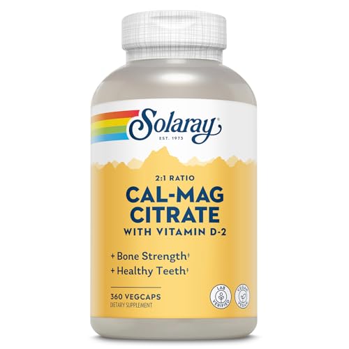 Solaray Calcium Magnesium with Vitamin D2, Healthy Support