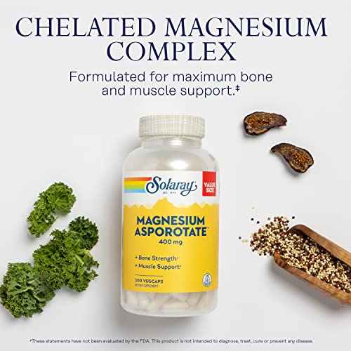 Solaray Magnesium Asporotate 400mg: Bone, Muscle & Nerve Support
