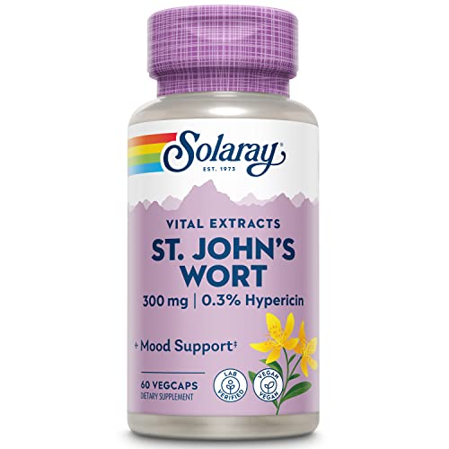 Solaray St Johns Wort Extract 300mg | Mood & Brain Support | 60ct