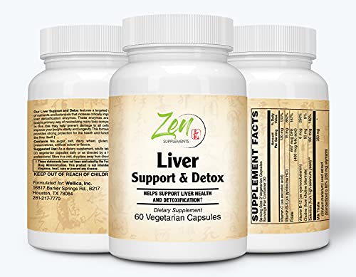 Liver Support & Detox - Milk Thistle, Turmeric, Dandelion
