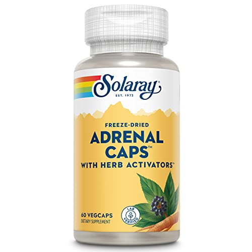 SOLARAY Freeze Dried Adrenal Caps 60ct 170mg-Veg Cap