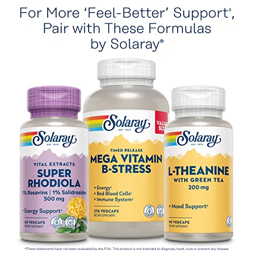 SOLARAY Freeze Dried Adrenal Caps 60ct 170mg-Veg Cap