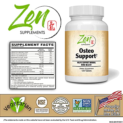 Osteo Support: Calcium, Minerals & Herbs -120 Tablets