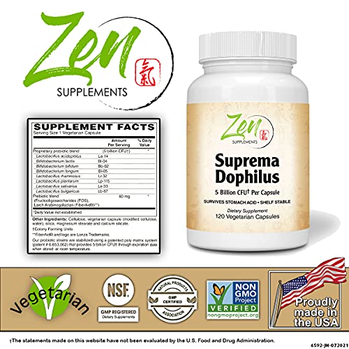Suprema-Dophilus: Immune & Gut Health Probiotic (120-Caps)