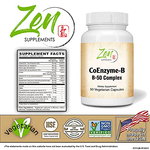 B-Complex 50: Immune, Cardio Health, Energy (50 VCaps)