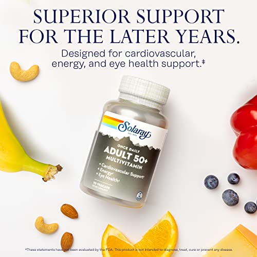 SOLARAY 50+ Multivitamin Energy, Heart & Immune Support