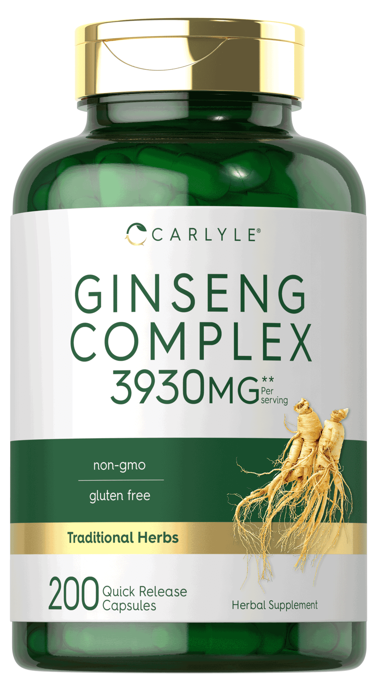 Ginseng Extract Complex | 200 Capsules | Non-GMO