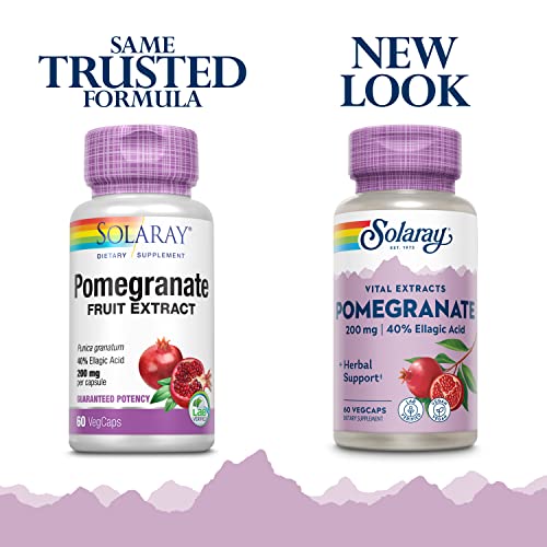 SOLARAY Pomegranate Extract Capsules | 60 Count