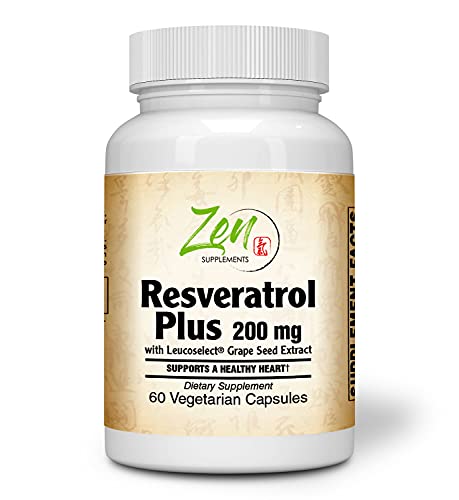 Resveratrol Plus: 200mg Strength, 60 Vegcaps