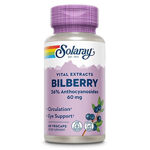 SOLARAY Bilberry Berry Extract: Antioxidant for Healthy Vision