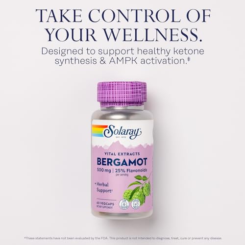 Solaray Bergamot Advanced Formula for Cardiovascular Support, 60ct