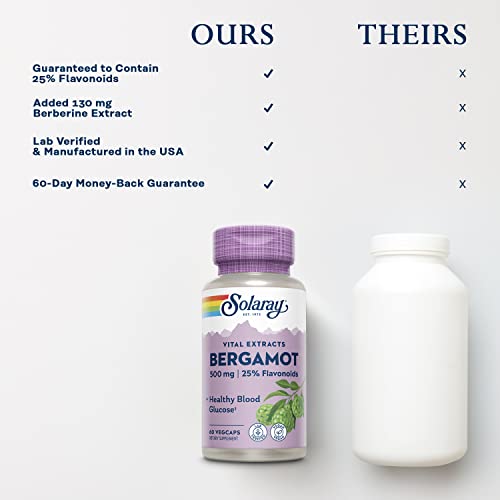 Solaray Bergamot Advanced Formula for Cardiovascular Support, 60ct