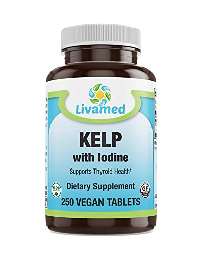 250 Count Kelp with Iodine Veg Tabs - Livamed